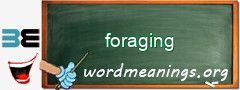 WordMeaning blackboard for foraging